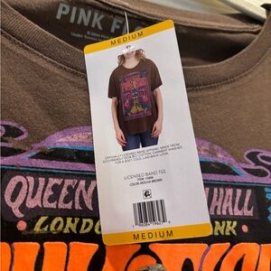 Pink Floyd Brown Tee with Vibrant Graphic